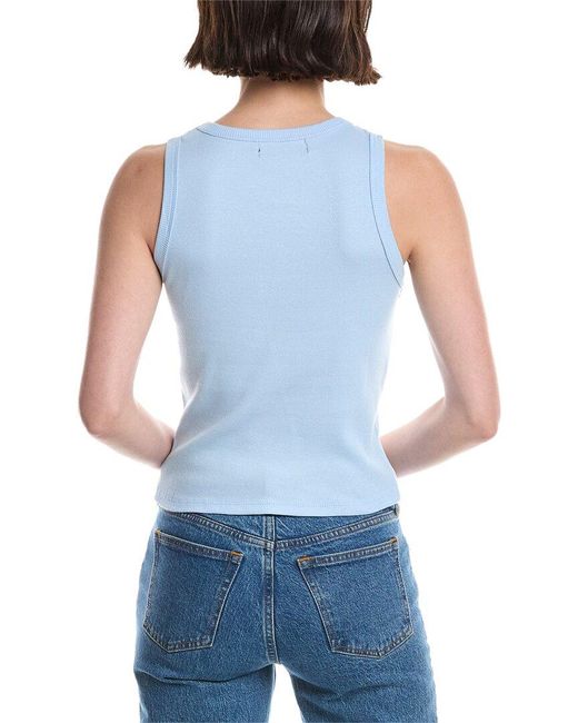 Girl Dangerous Blue I Heart Cowboys Rib Tank