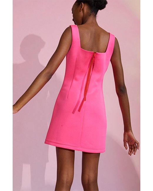 Cynthia Rowley Pink Bonded Mini Dress