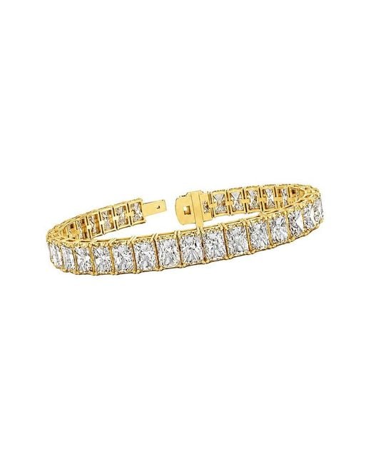 Lab Grown Diamonds Metallic 14K 33.00 Ct. Tw. Lab-Grown Diamond Tennis Bracelet