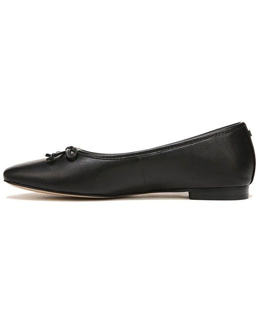 Sam Edelman Black Meadow Leather Flat