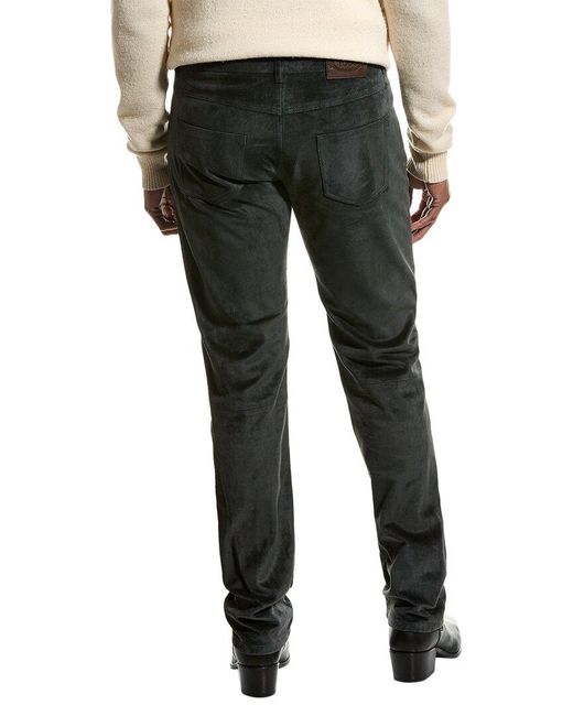 Tod's Black Suede Pant for men