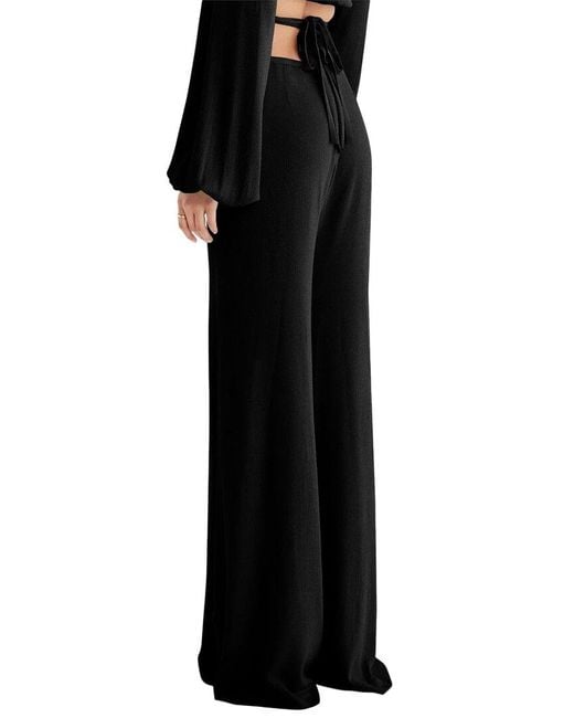 RUMER Black Kenya Wrap Pant