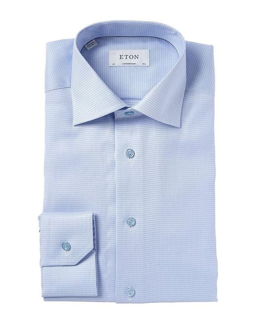 Eton of Sweden Blue Contemporary Fit Dress Shirt for men