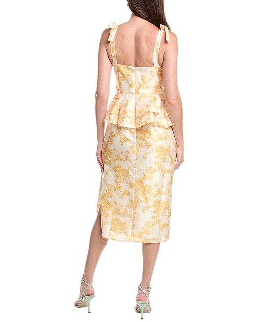 Hutch Metallic Sleeveless Casa Midi Dress