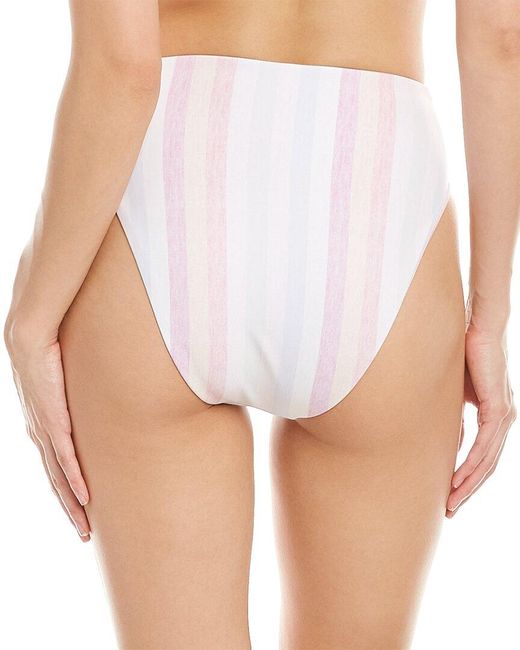 Splendid White Heather Ombre High-Waist Bikini Bottom
