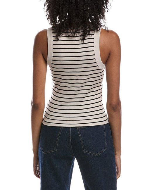 Michael Stars Blue Gina Ringer Tank Top