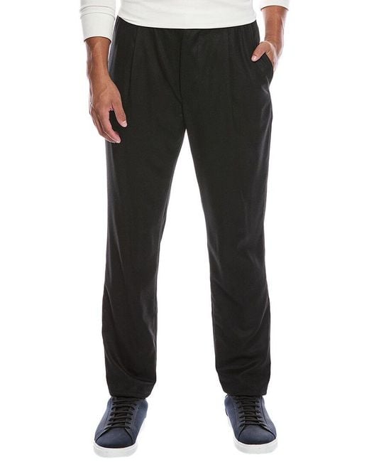 Officine Generale Black Drew Wool Pant for men