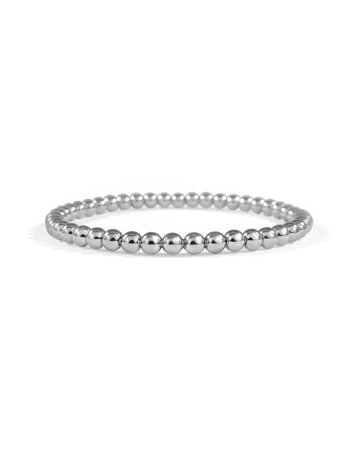 Sabrina Designs White 18k Bead Stretch Bracelet
