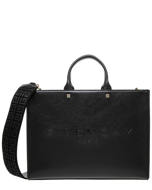 Givenchy Black G-tote Medium Leather Tote