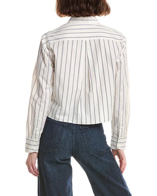 Rag & Bone White Mina Multi Stripe Shirt