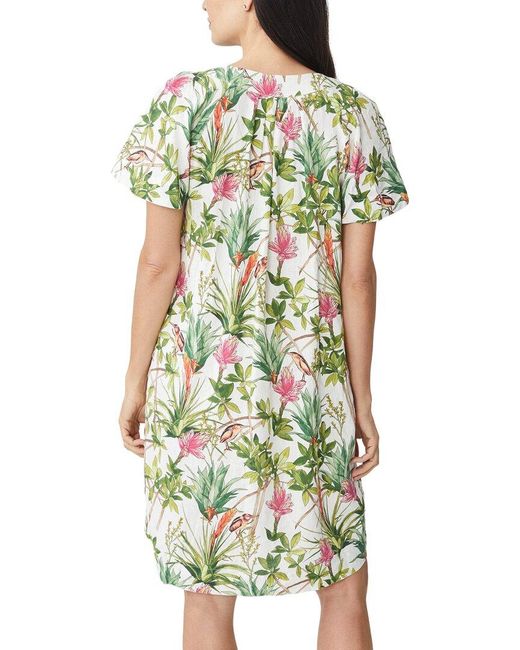 J.McLaughlin Green Cordelia Linen Dress