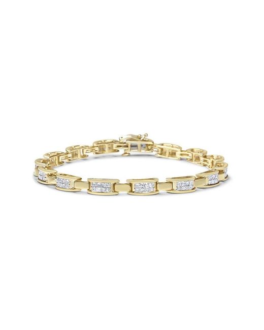 Haus of Brilliance Metallic 14K 2.00 Ct. Tw. Diamond Link Bracelet