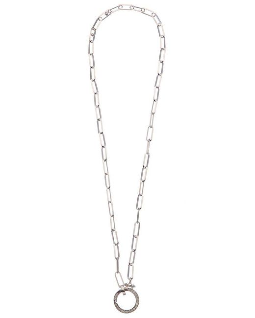 Meshmerise Metallic 18K Over 0.20 Ct. Tw. Diamond Necklace