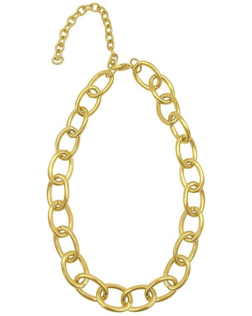 Adornia Metallic 14k Plated Chain Necklace