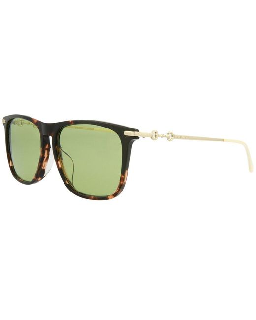 Gucci GG0915SA 56mm Sunglasses in Green for Men Lyst