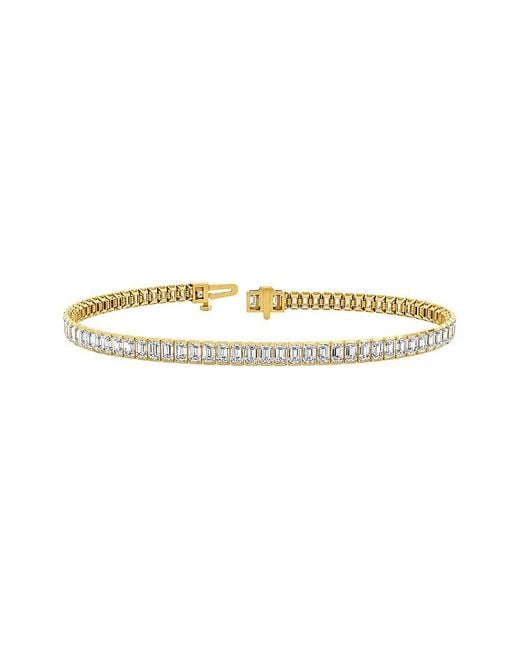 Lab Grown Diamonds White 14K 6.48 Ct. Tw. Lab-Grown Diamond Tennis Bracelet