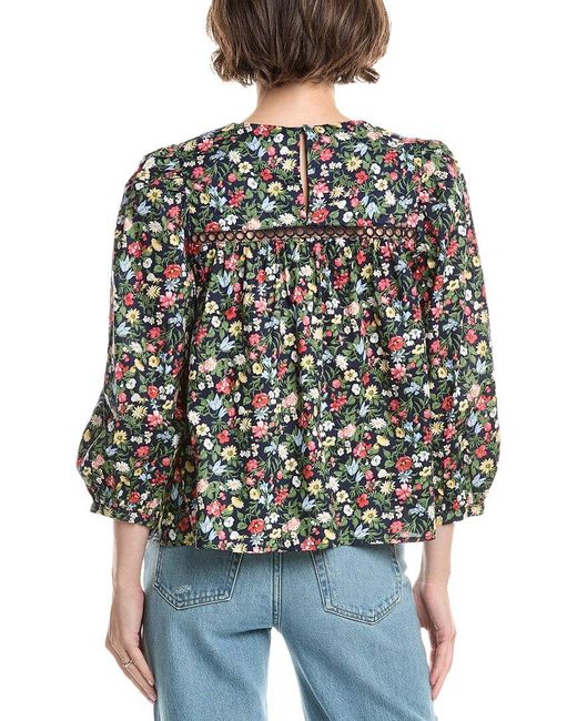 Endless Rose Black Floral Print Top