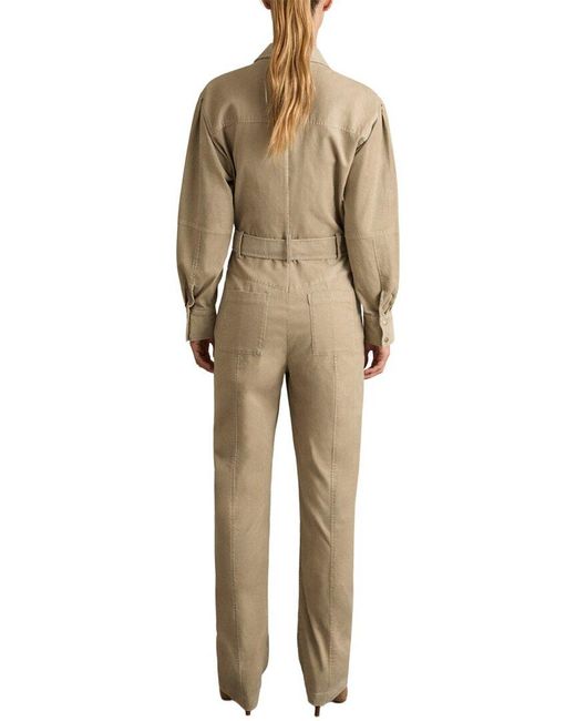 Reiss Natural Mara Jumpsuit