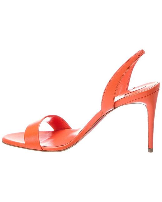 Christian Louboutin Pink O Marylin 85 Leather Slingback
