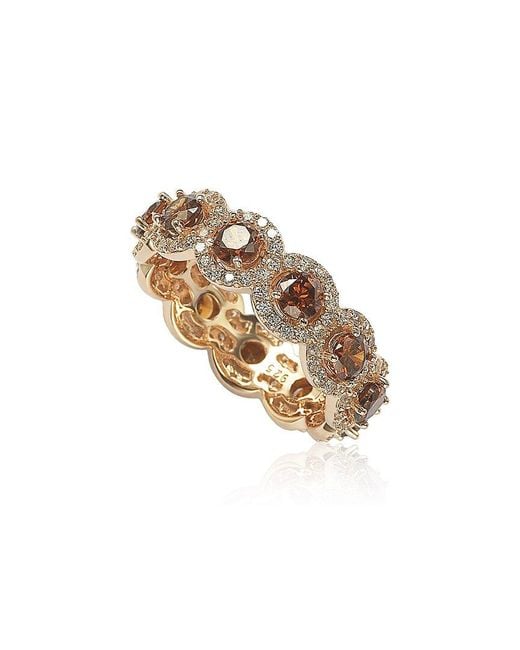 Suzy Levian CZ Jewelry White Suzy Levian Silver Cz Eternity Ring