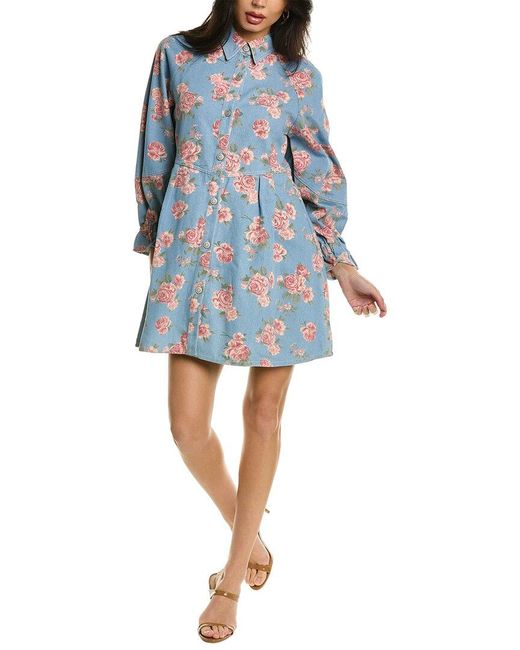 We Are Kindred Blue Carlotta Shirtdress