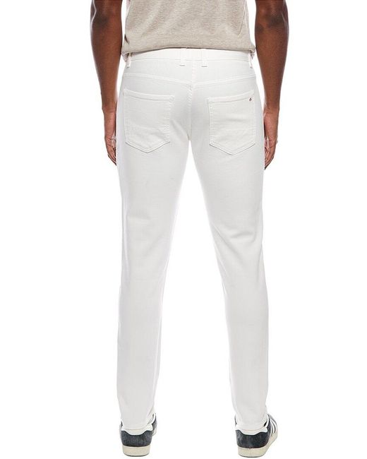 Isaia White Denim Trouser for men