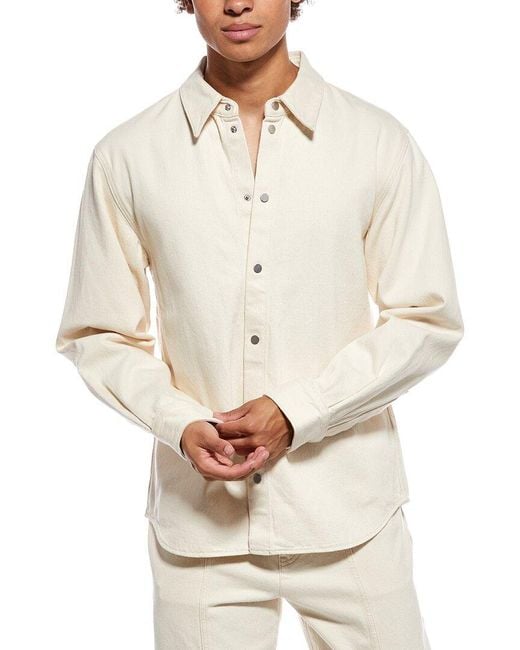 Helmut Lang White Denim Classic Shirt for men