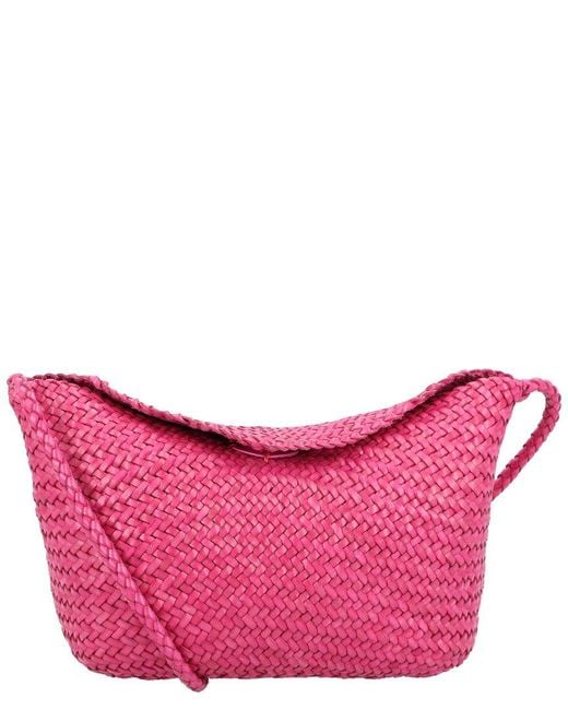 Dragon Diffusion Pink Corsina Leather Crossbody Bag