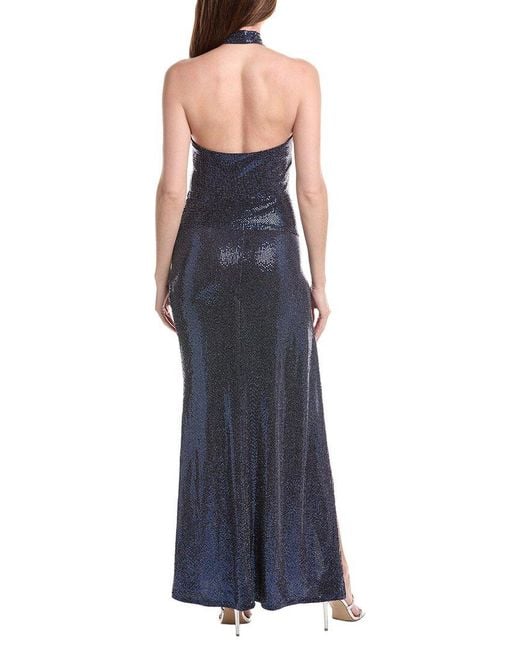 Issue New York Blue Sequin Maxi Dress