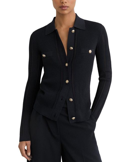 Reiss Blue Harri Cardigan