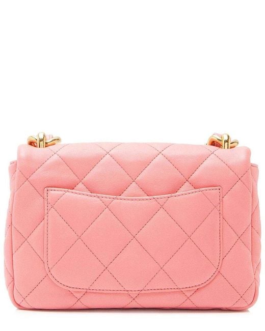 Chanel Pink Lambskin Funky Town Small Flap Bag (authentic Pre-loved)