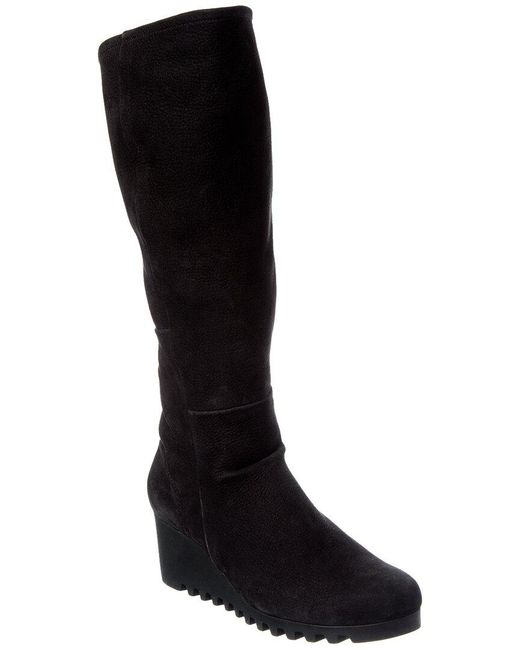 Arche Black Larata Leather Knee-High Boot