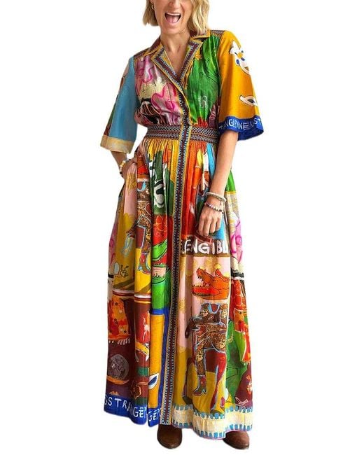 AMINA GLAM Multicolor Maxi Dress