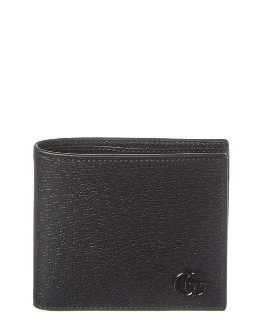 Gucci Black GG Marmont Leather Coin Wallet for men