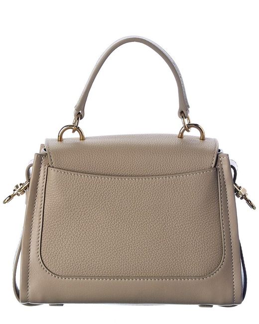 Chloé Gray Tess Day Mini Leather Shoulder Bag