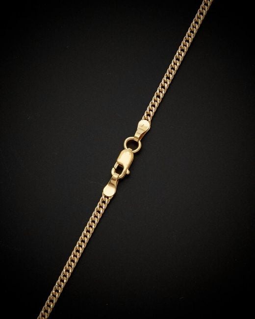 Italian Gold Black 14k Two-tone Link Necklace