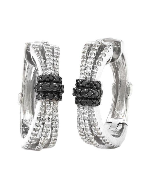 Gemstones White 0.81 Ct. Tw. Diamond & Topaz Earrings