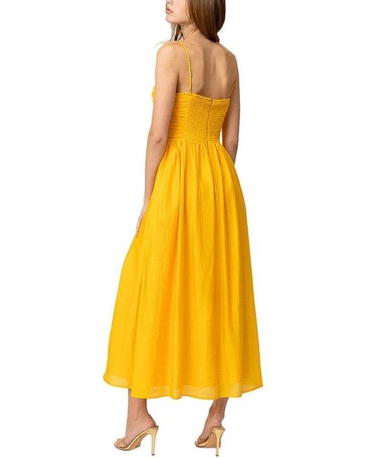 Line & Dot Yellow Celesta Maxi Dress