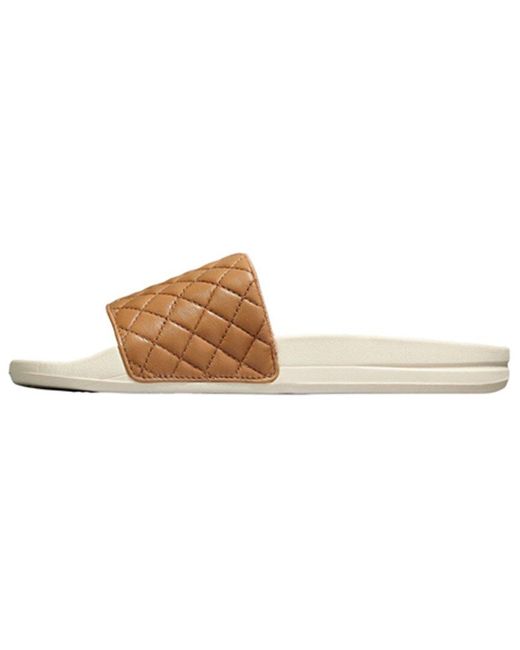 Athletic Propulsion Labs White Lusso Leather Slide