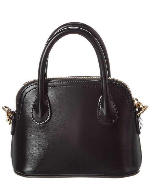 Céline Black Honorine Mini Triomphe Leather Satchel