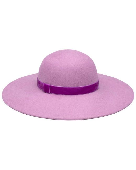Eugenia Kim Purple Honey Wool Hat
