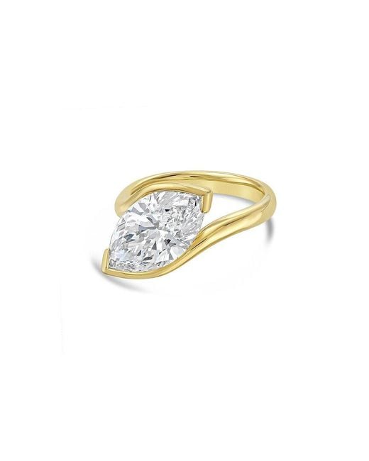 Diana M White Diana M. 14K 4.00 Ct. Tw. Lab-Grown Diamond Solitaire Ring