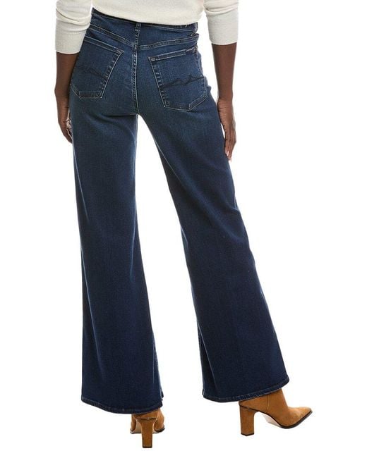 7 For All Mankind Blue Ultra High Rise Alexandria Jean