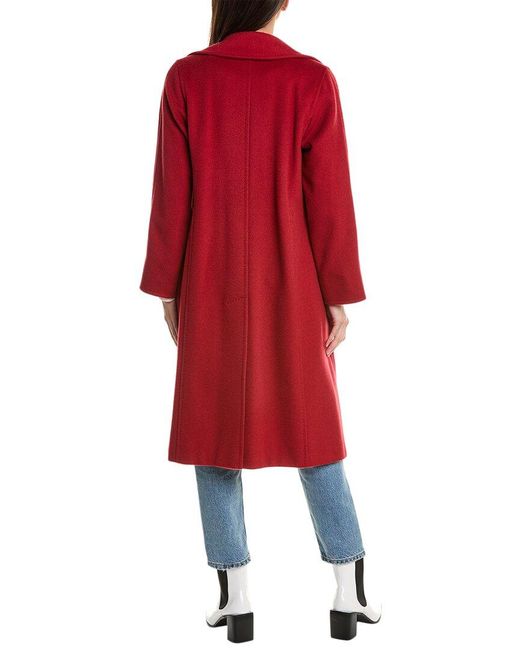 Max Mara Red Manuela Camel Wool Coat