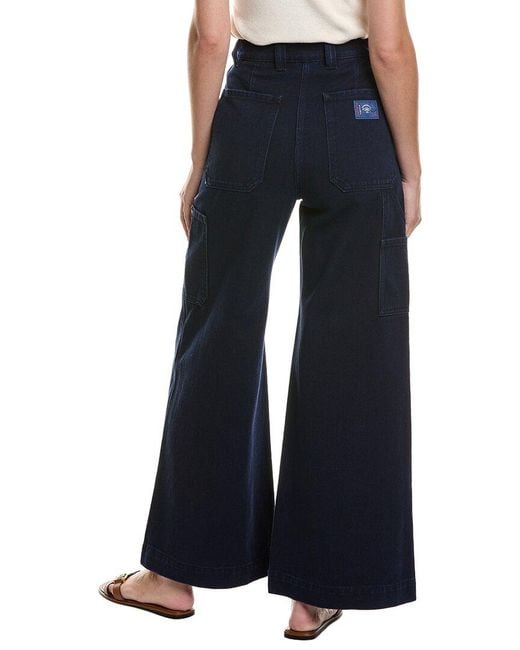 Weekend by Maxmara Blue Vicino Denim Trouser