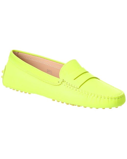 Tod's Yellow Leather Loafer
