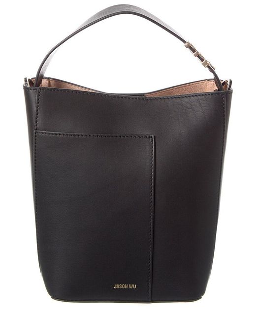 Jason Wu Black Paige Leather Bucket Bag