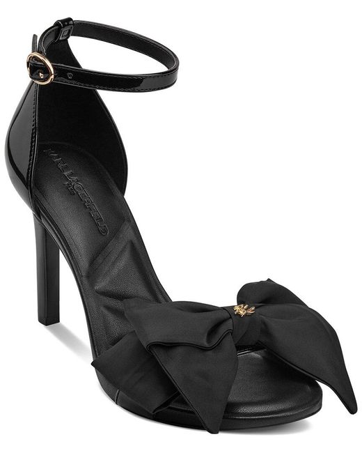 Karl Lagerfeld Black Kenz Bow Dress Sandal