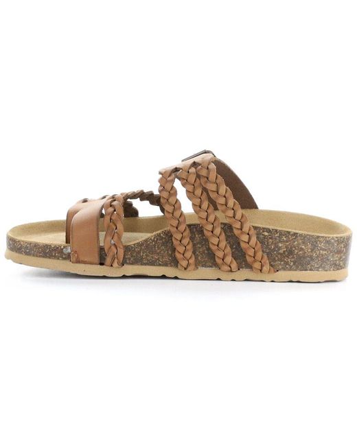 Bos. & Co. Brown Bos. & Co. Sabina Leather Sandal