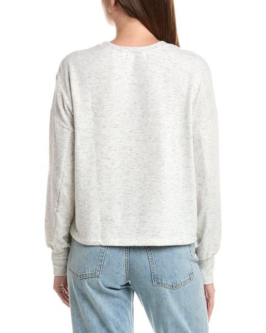 Michael Stars White Blythe Sweatshirt